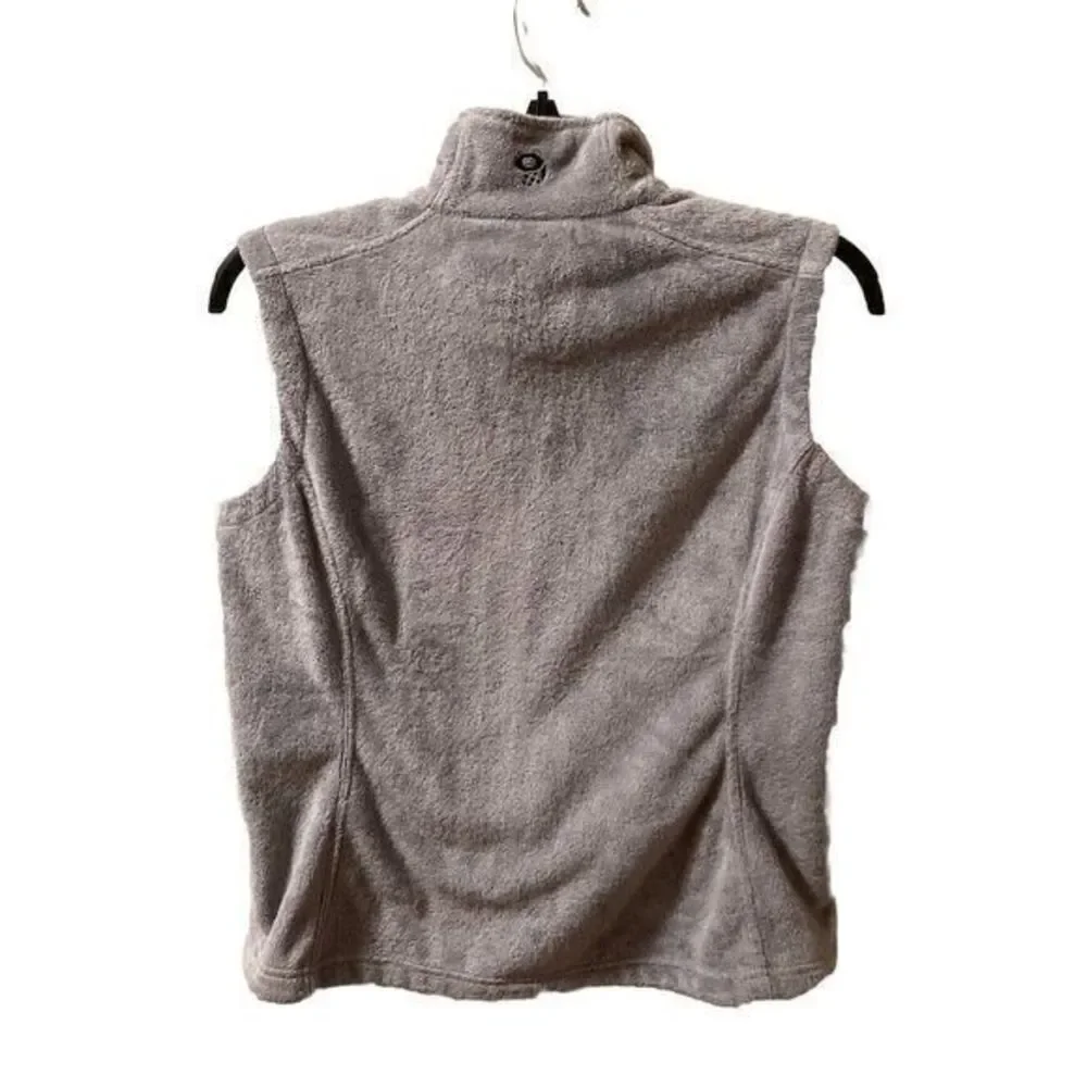 Mountain Hardwear Women's Sz M‎ Fleece Vest Full Zip Soft Pile Gray - Picture 8 of 11